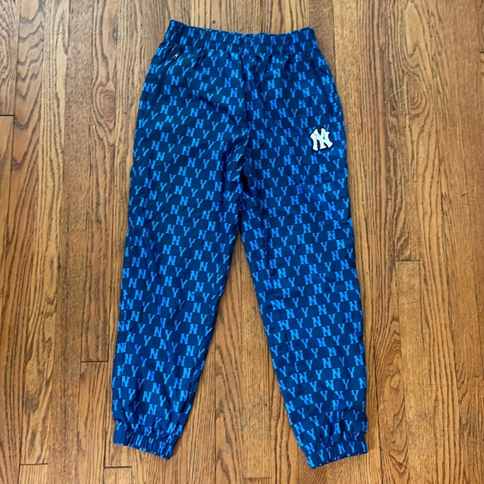 MLB aespa MLB Korea NY Yankees Monogram Logo Woven Nylon Blue M Size 28" / US 6 / IT 42 - 2 Thumbnail