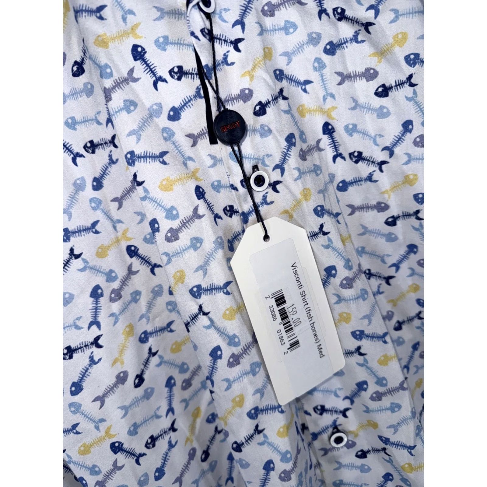 Luchiano Visconti Luchiano Visconti Shirt Fishbone Multicolor Button-Up M Mens Regular Short Sleeve Size US M / EU 48-50 / 2 - 7 Thumbnail