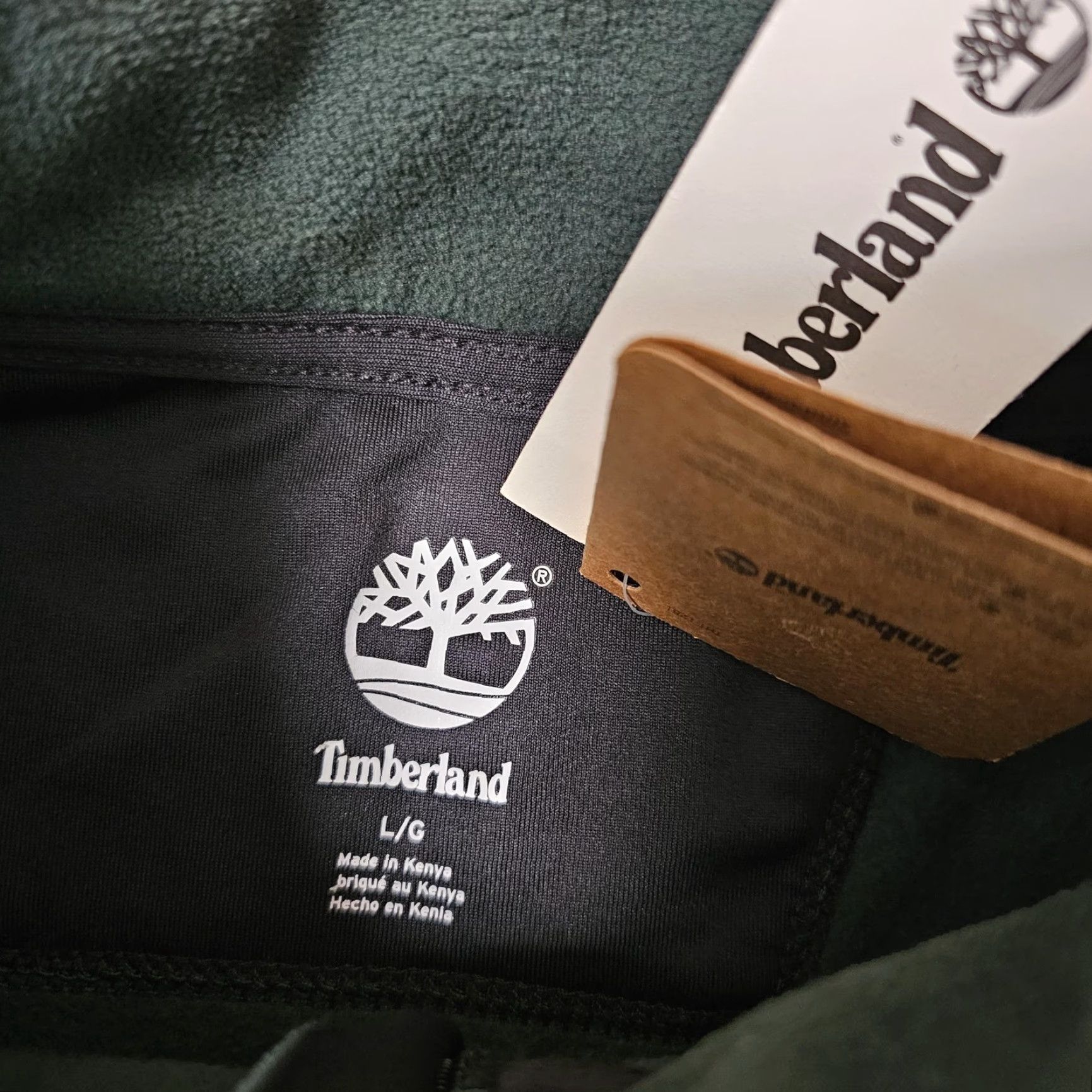 Timberland TIMBERLAND Sweater Mens Large Green Desert Spruce Fleece 1/4 Zip Pullover Size US L / EU 52-54 / 3 - 2 Thumbnail