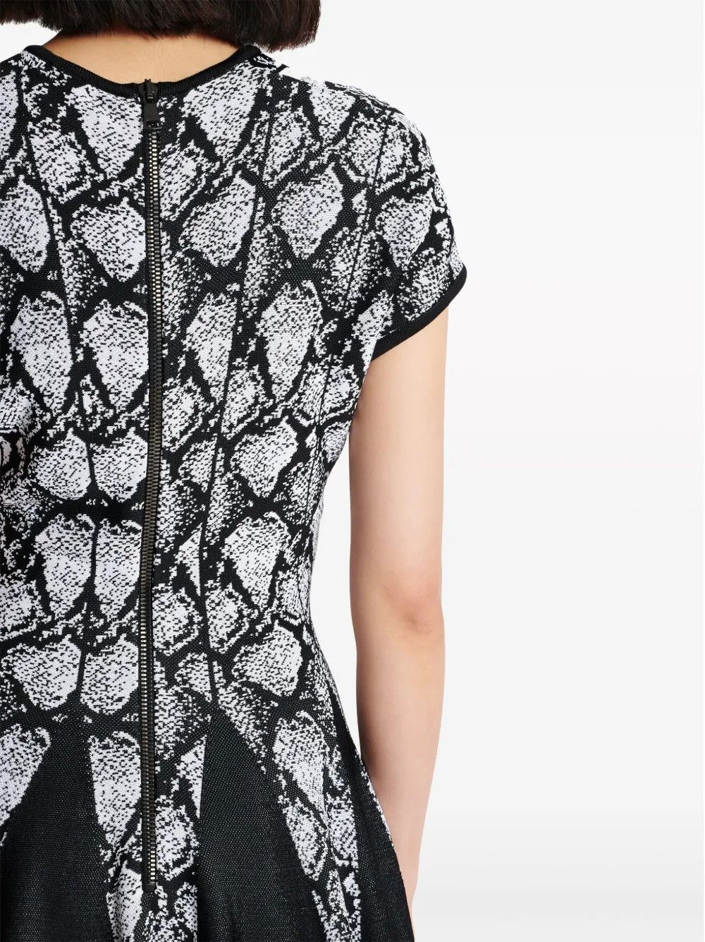 Balmain o1y0525 Mini Dress in Black/Silver Size M / US 6-8 / IT 42-44 - 5 Thumbnail