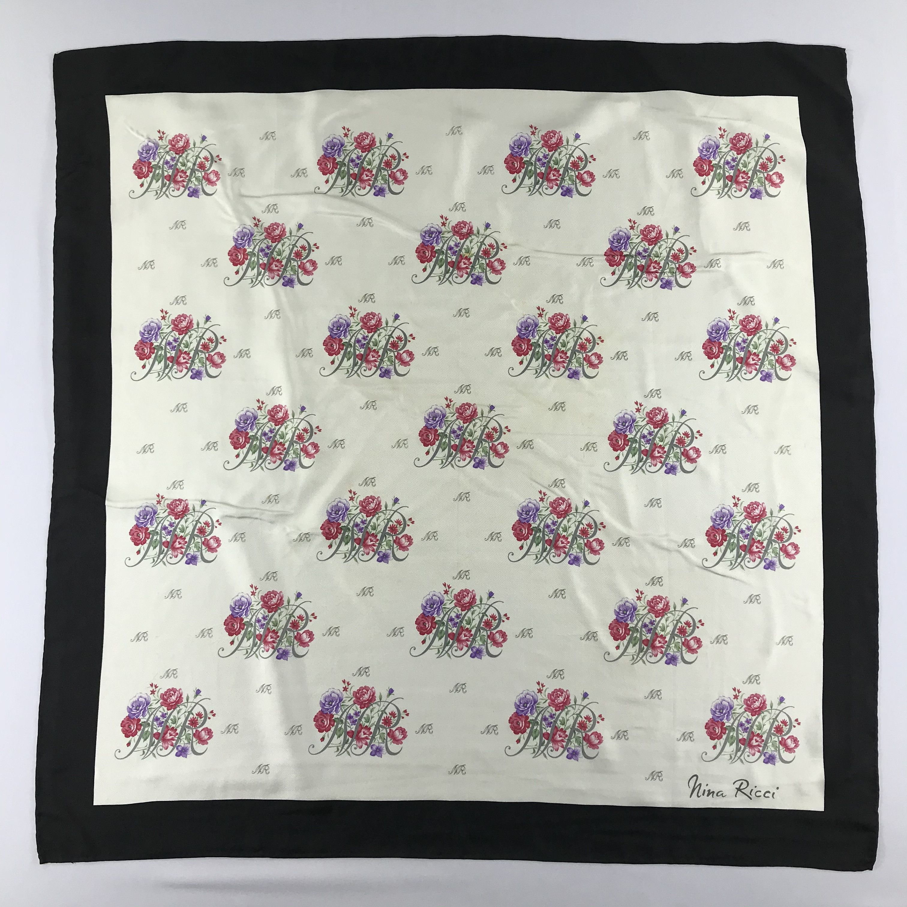 Nina Ricci × Vintage Vintage Nina Ricci Silk Scarf Size ONE SIZE - 2 Thumbnail