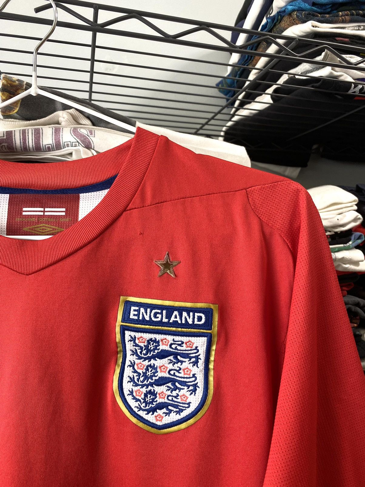 Umbro Vintage 06-08 Umbro England Soccer Jersey T Shirt Size US M / EU 48-50 / 2 - 5 Thumbnail