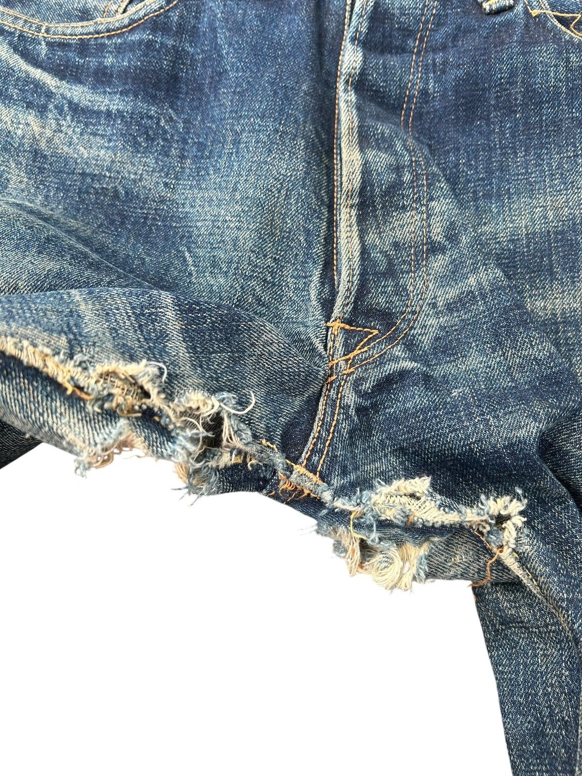 Kapital Vintage Denime Selvedge Distressed Denim Jeans Size US 30 / EU 46 - 13 Thumbnail