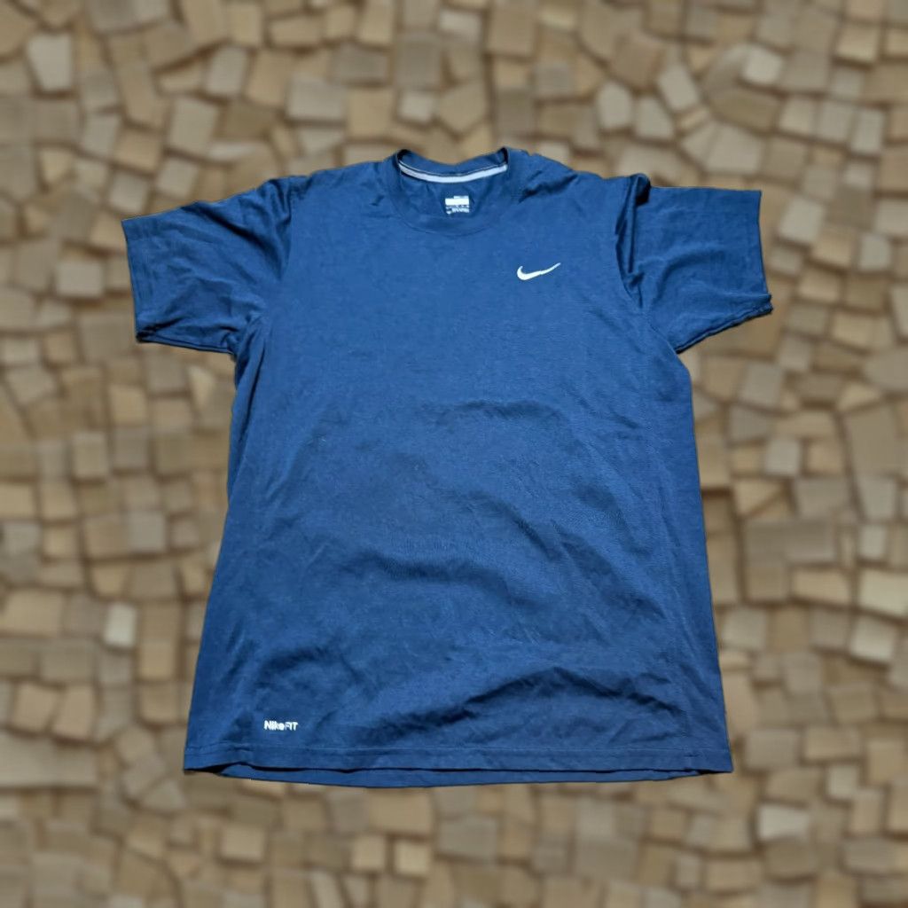 Nike Nike Shirts Men's Medium Blue Short Sleeve Crew Neck Logo Print Casual Size US M / EU 48-50 / 2 - 1 Thumbnail