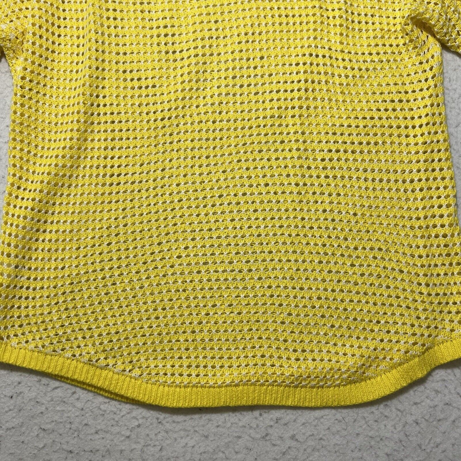 Other a.n.a Small Open Knit Sweater Bright Yellow Pullover Top Size S / US 4 / IT 40 - 11 Thumbnail