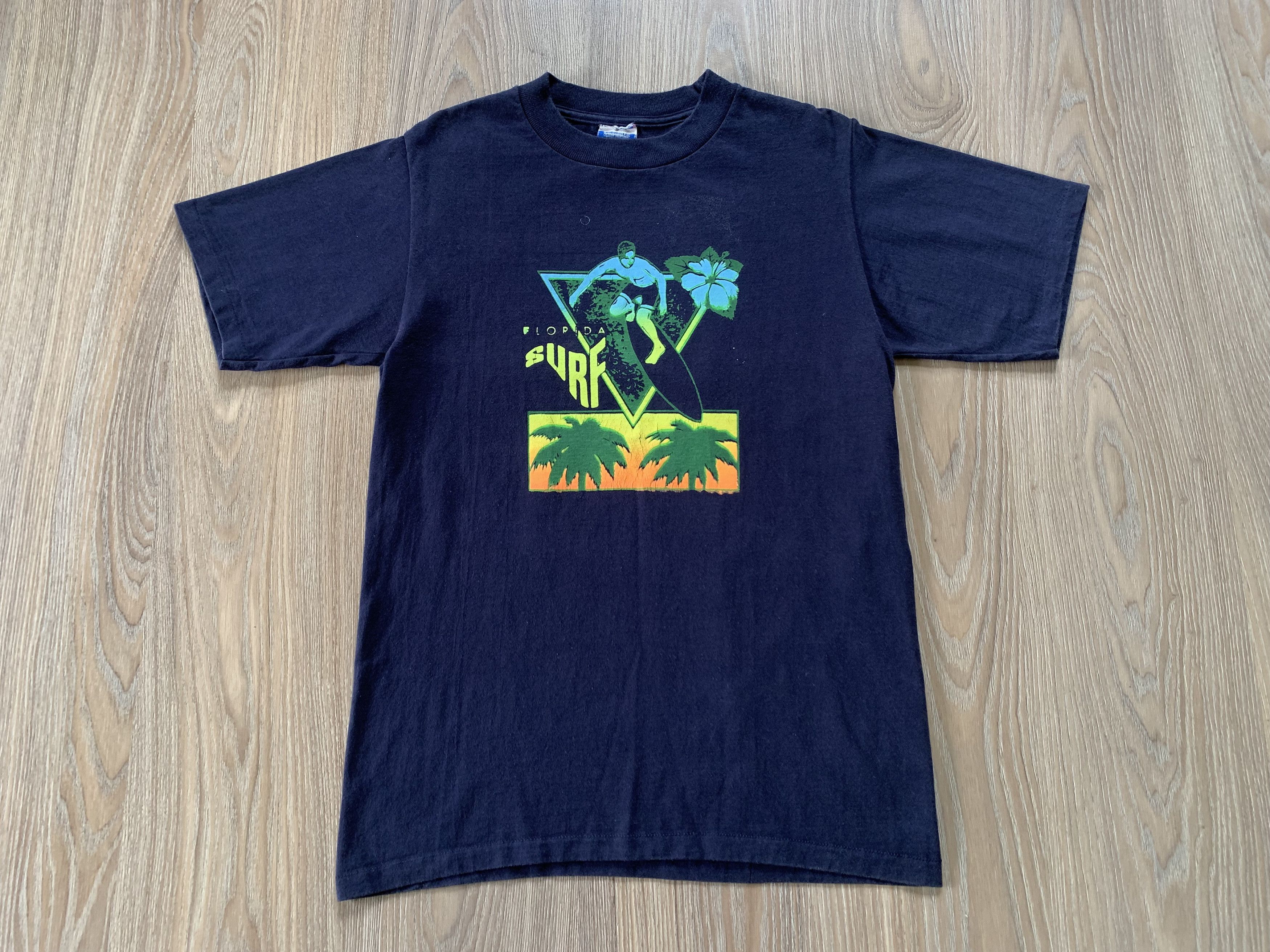 Ccm Vintage CCM Florida Surf Style Beach Cotton Printed T-Shirt Size US S / EU 44-46 / 1 - 2 Thumbnail