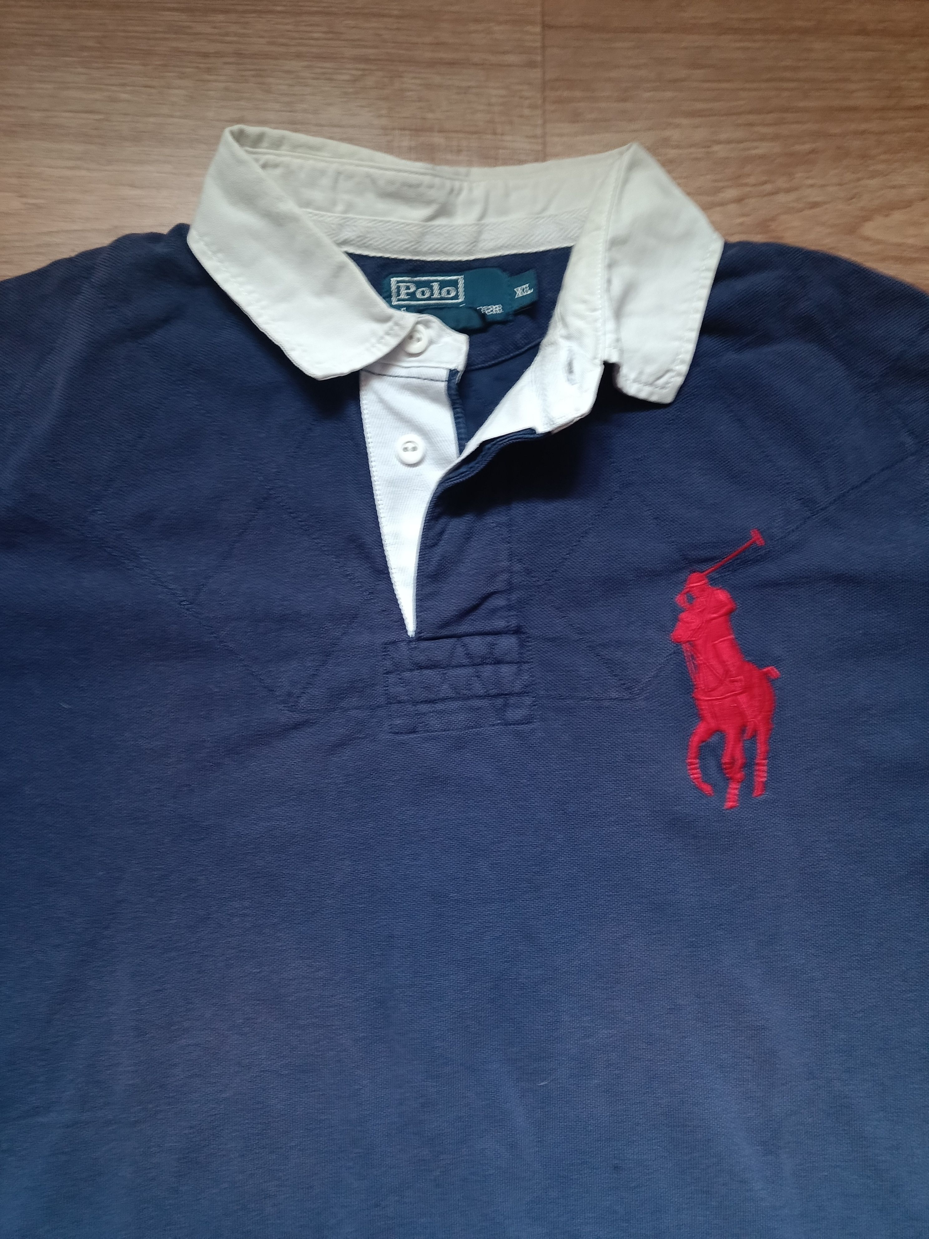 Polo Ralph Lauren × Vintage Vintage Polo Ralph Lauren Horse Blue Big Logo Size US XL / EU 56 / 4 - 3 Thumbnail
