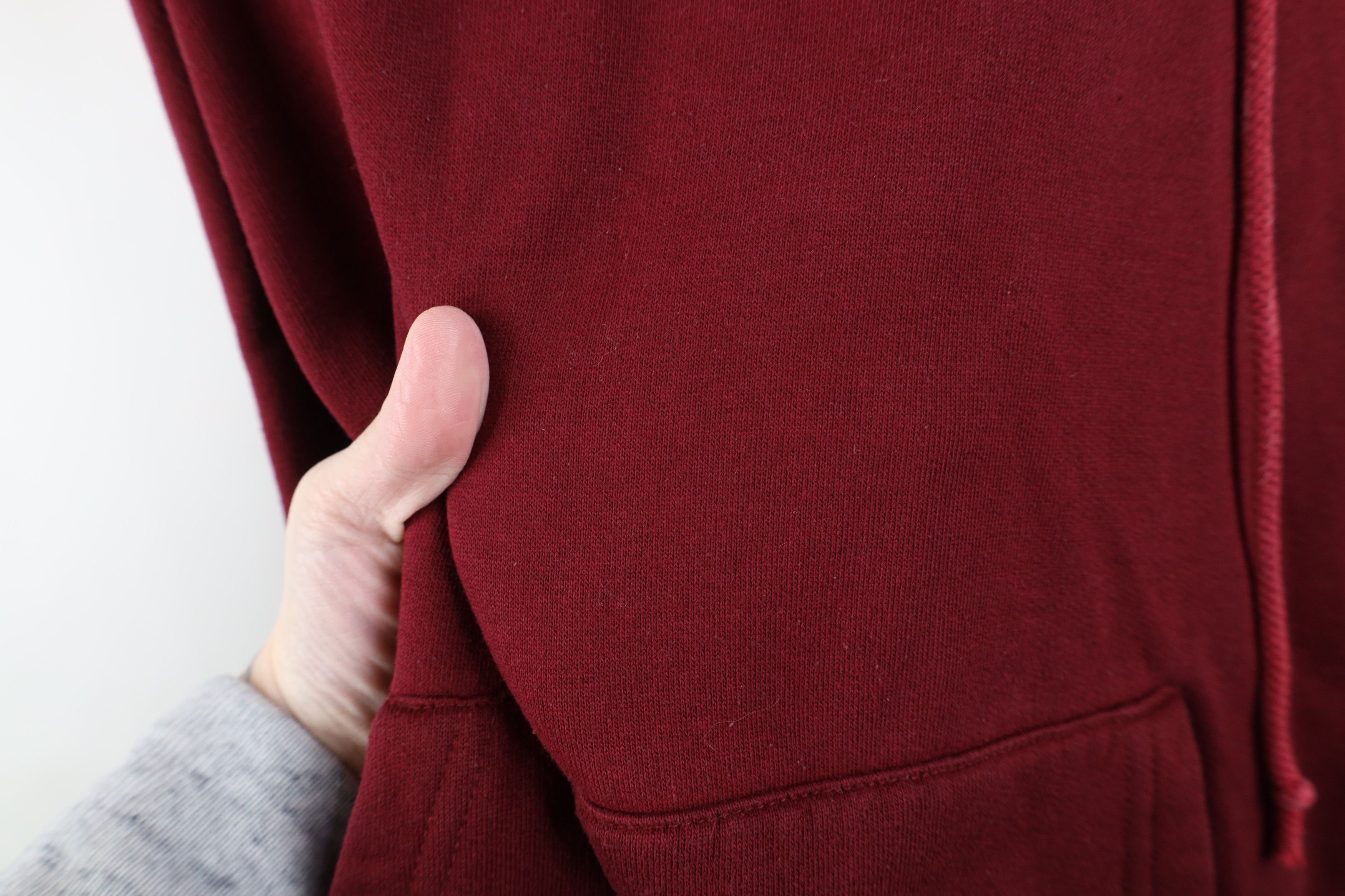 Vintage Vintage 90s Y2K Streetwear Heavyweight Hoodie Sweatshirt Red Size US XL / EU 56 / 4 - 6 Thumbnail