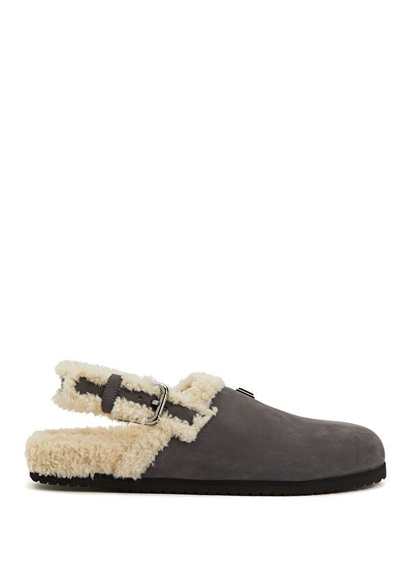 Dolce & Gabbana o1y0125 Logo Mules in Grey/Ivory Size US 11 / EU 44 - 1 Thumbnail