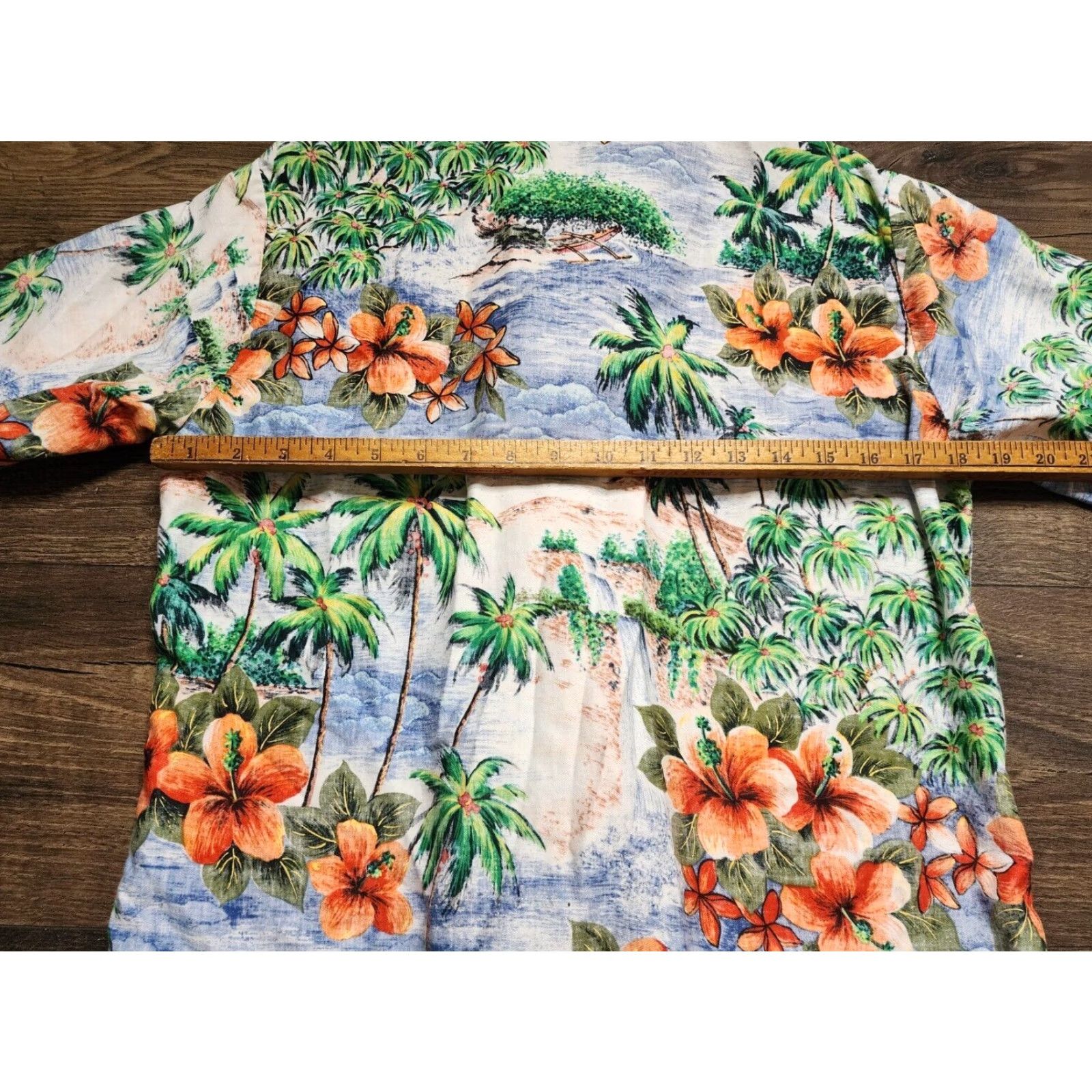 Hang Ten Vintage Hang Ten Hawaiian Shirt Men M Short Sleeve Floral Button-Up 70s Blue Size US M / EU 48-50 / 2 - 3 Thumbnail