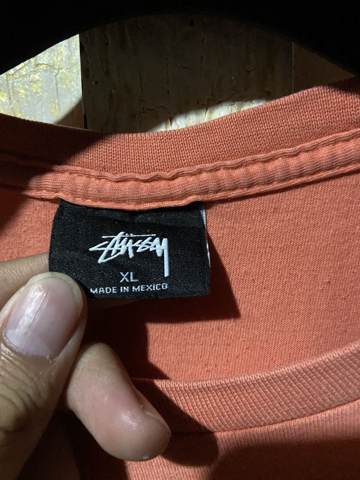 Stussy Stüssy World Tour Jumble coral t shirt size xl Size US XL / EU 56 / 4 - 4 Thumbnail