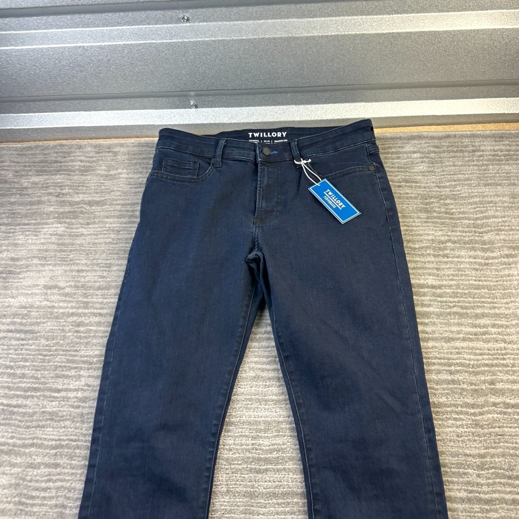 True Religion Twillory Jeans Mens 32x32 Blue Denim Pants Stretch Trim Fit Regular 5-Pocket Belt Loops Blue Size US 32 / EU 48 - 3 Thumbnail