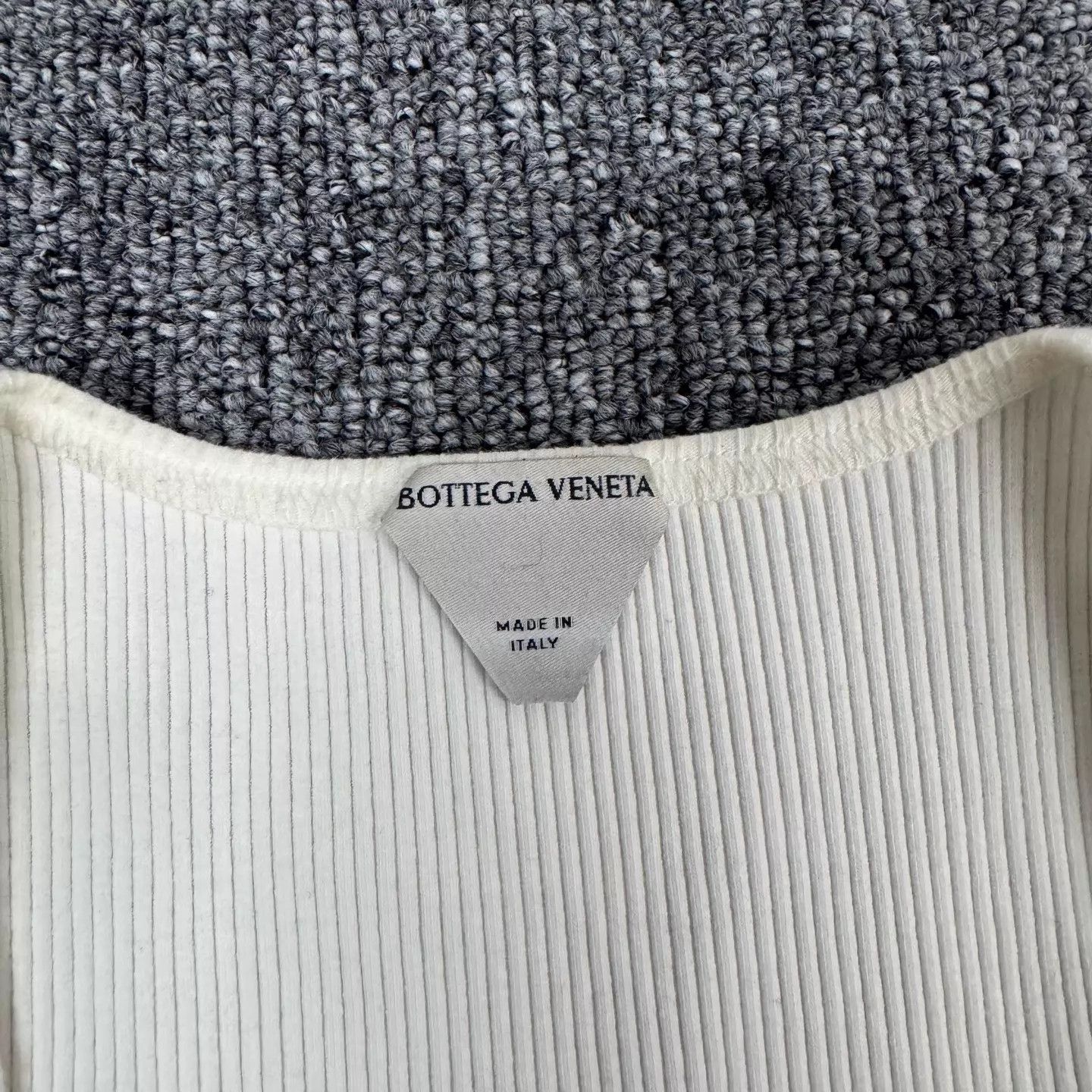 Bottega Veneta BV Ribbed Knit Vest S Diamond Logo Embroidery 99 New Size S / US 4 / IT 40 - 5 Thumbnail