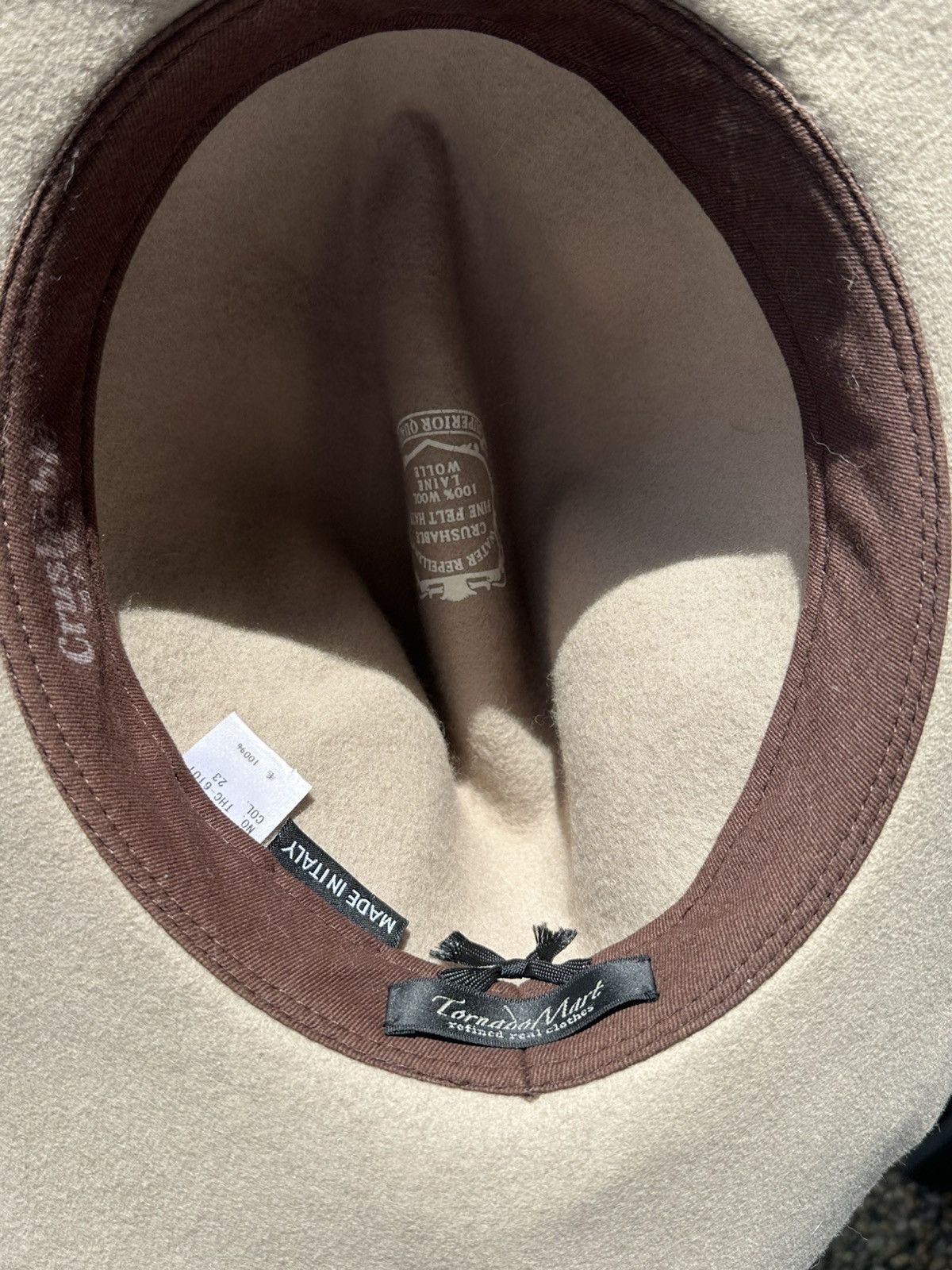 Japanese Brand × Tornado Mart 🇯🇵 Tornado Mart Fine Wool Felt Hat Crushable Size ONE SIZE - 6 Thumbnail