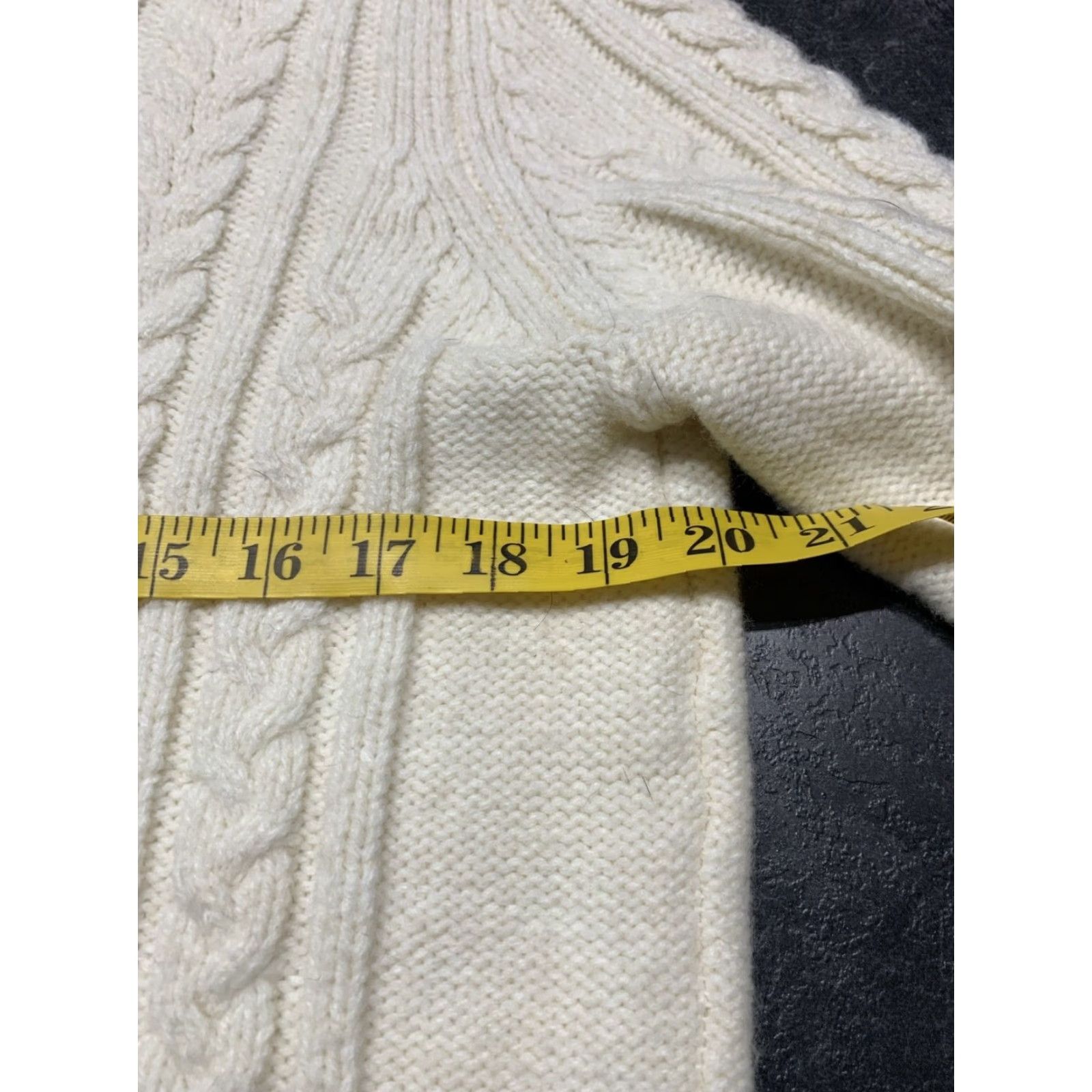 American Eagle Outfitters American Eagle Outfitters Women's Sweater Pullover Cable Knit Crew Neck Long Sleeve White Size M Casual Womens Size M / US 6-8 / IT 42-44 - 4 Thumbnail