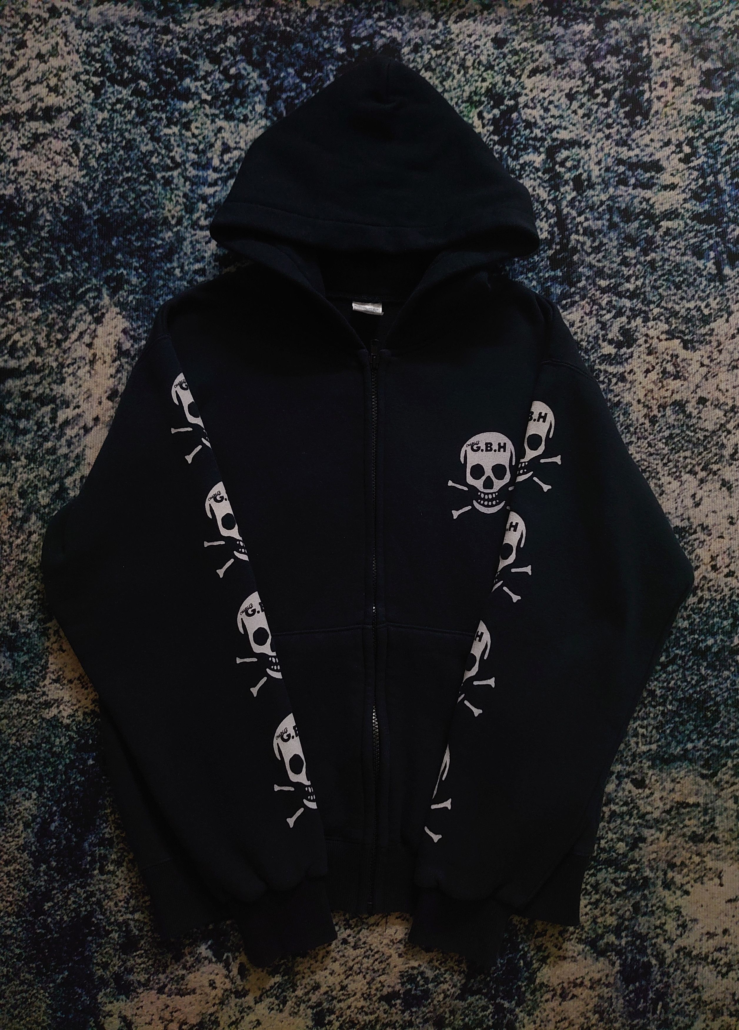 Vintage Vtg Charged GBH sleeve logo punk rock band hoodie Size US S / EU 44-46 / 1 - 2 Thumbnail