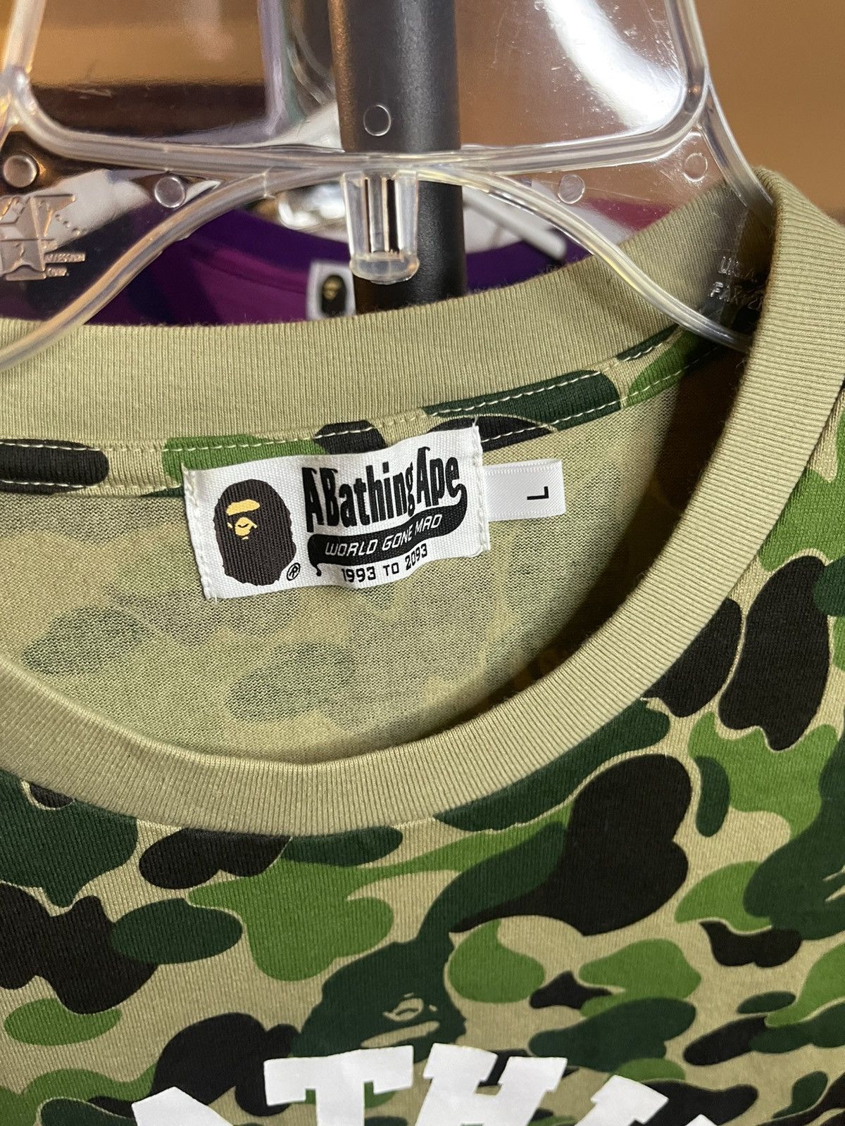 Bape Bape Green Camo Tee Size L BRAND NEW Size US L / EU 52-54 / 3 - 5 Thumbnail