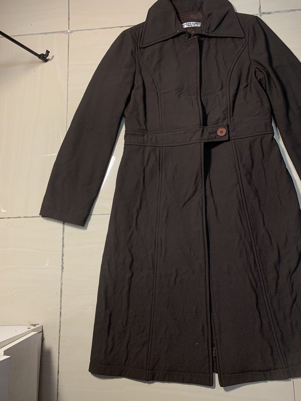 Katharine Hamnett London 90s KATHARINE HAMNETT LONDON LONG JACKET RARE Size US S / EU 44-46 / 1 - 3 Thumbnail