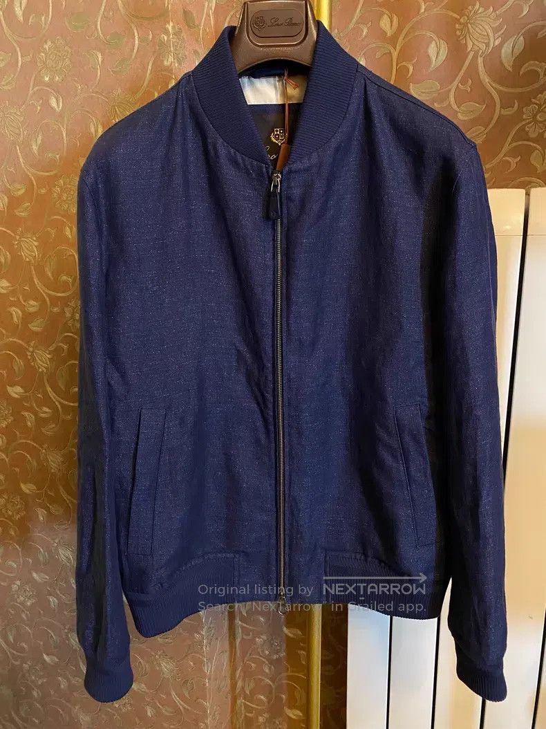 Loro Piana Loro Piana Heavy linen waterproof pilot jacket Size US M / EU 48-50 / 2 - 1 Thumbnail