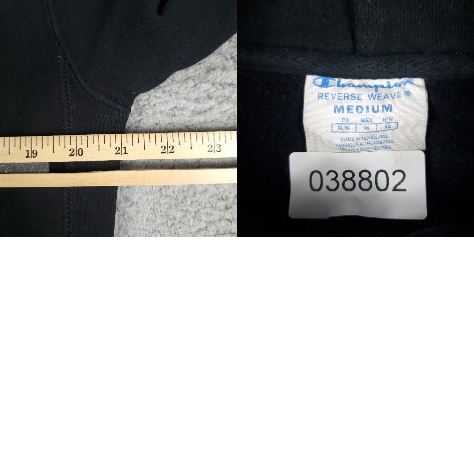 Champion Champion Hoodie Mens Medium Black Pullover Sweatshirt Fleece Long Sleeve Size US M / EU 48-50 / 2 - 8 Thumbnail