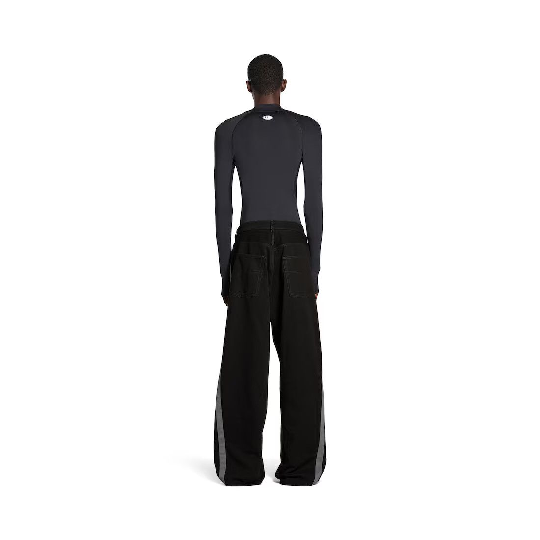 Balenciaga × Under Armour o1w1db10425 Under Armour® Tracksuit Denim Pant in Black Size US 28 / EU 44 - 3 Thumbnail