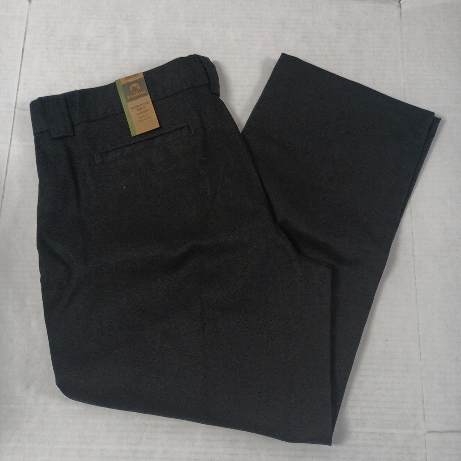 Other Brahma Men's Work Tough Pants Size 42x30 Black Relaxed Fit Size US 42 / EU 58 - 1 Thumbnail