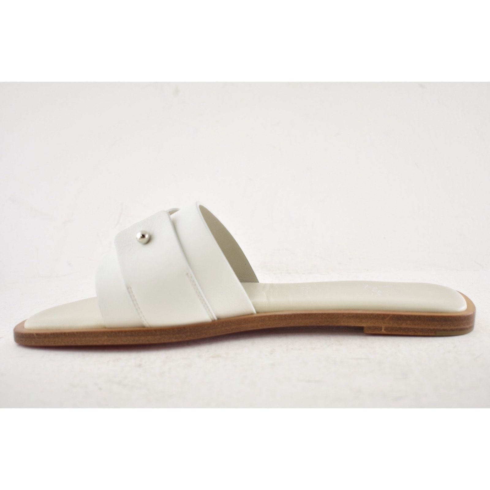 Christian Louboutin Christian Louboutin Chambelimule White Calf Leather Slide 36 Size US 6 / IT 36 - 12 Thumbnail
