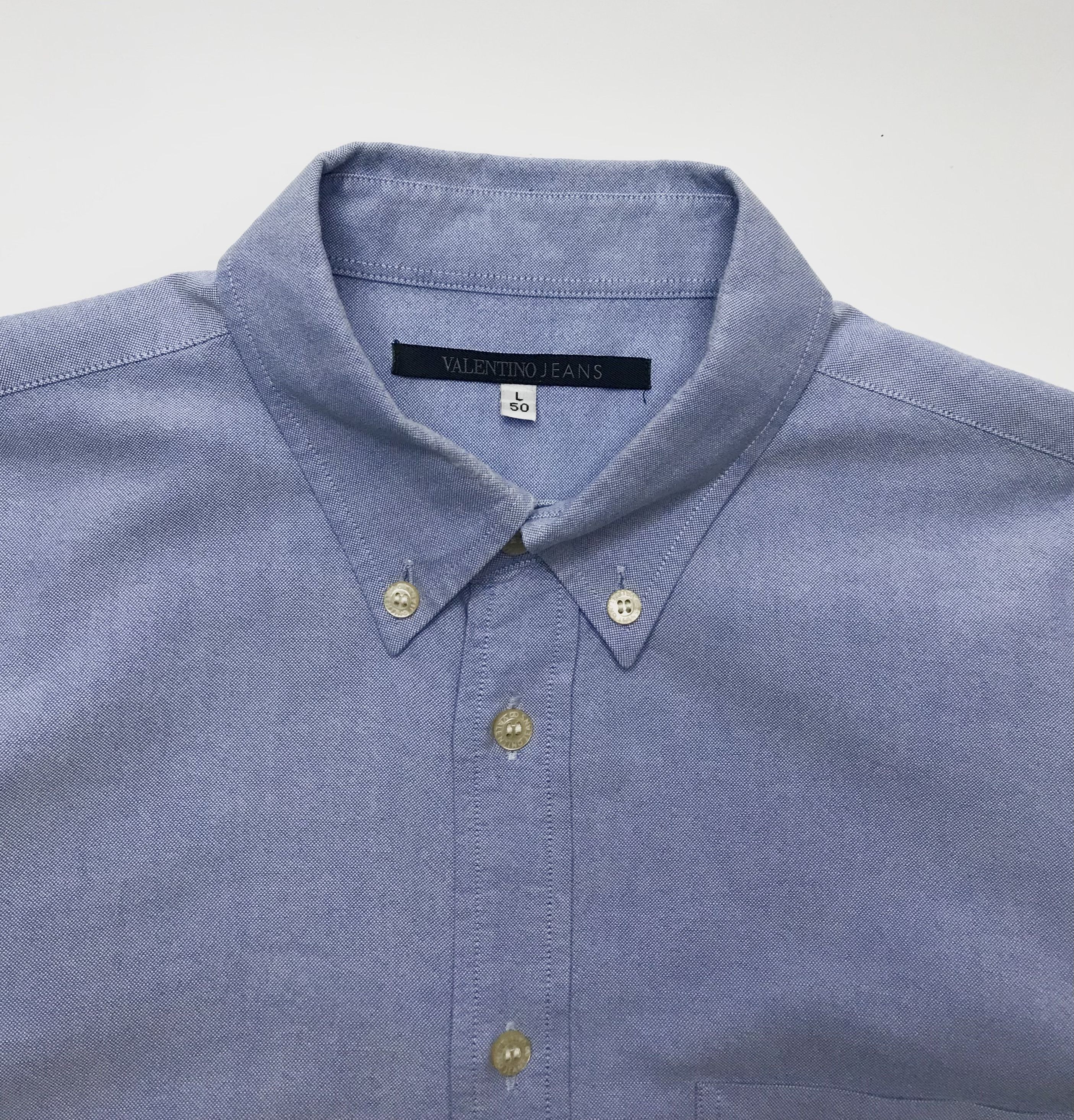 Valentino Valentino Jeans Button Shirt Cotton Mens Sz L Size US L / EU 52-54 / 3 - 6 Thumbnail