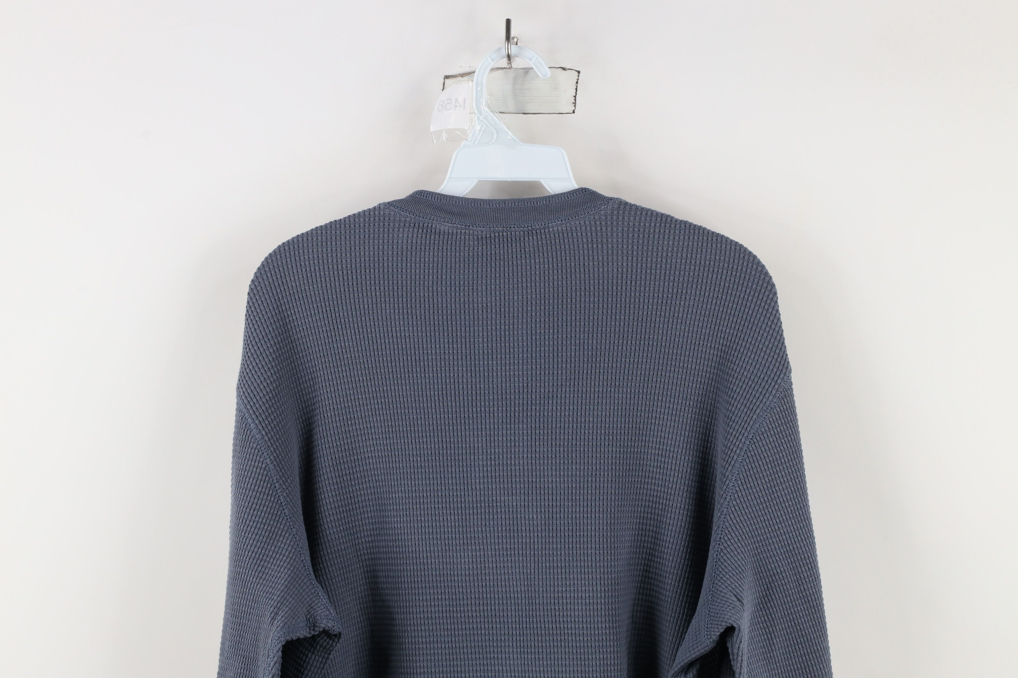 Eddie Bauer Vintage Eddie Bauer Thermal Waffle Knit Henley T-Shirt Blue Size US L / EU 52-54 / 3 - 9 Thumbnail