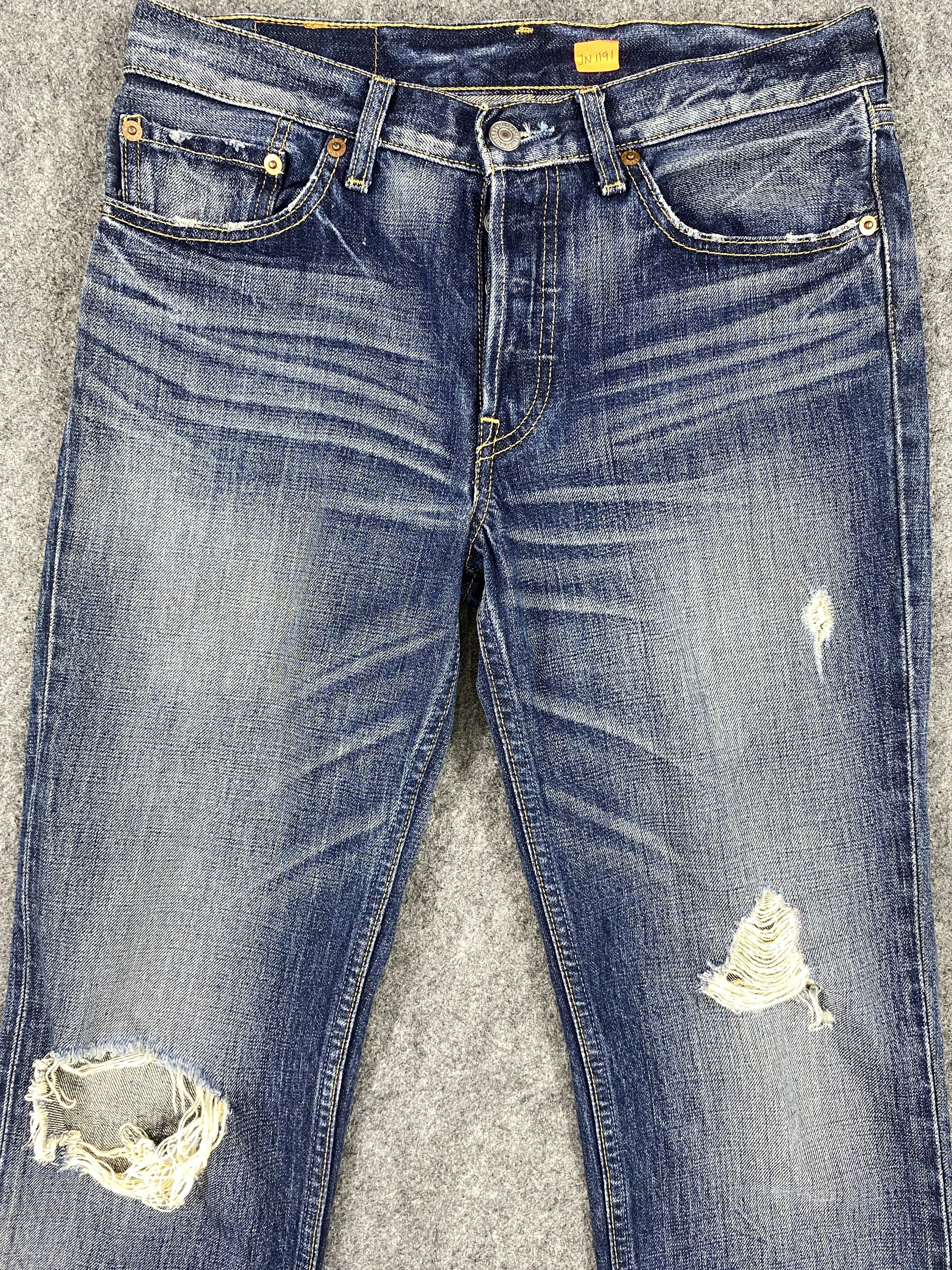 Levi's Blue Distressed Vintage Levi's 501 30x28.5 Denim -JN1191 Size US 30 / EU 46 - 3 Thumbnail