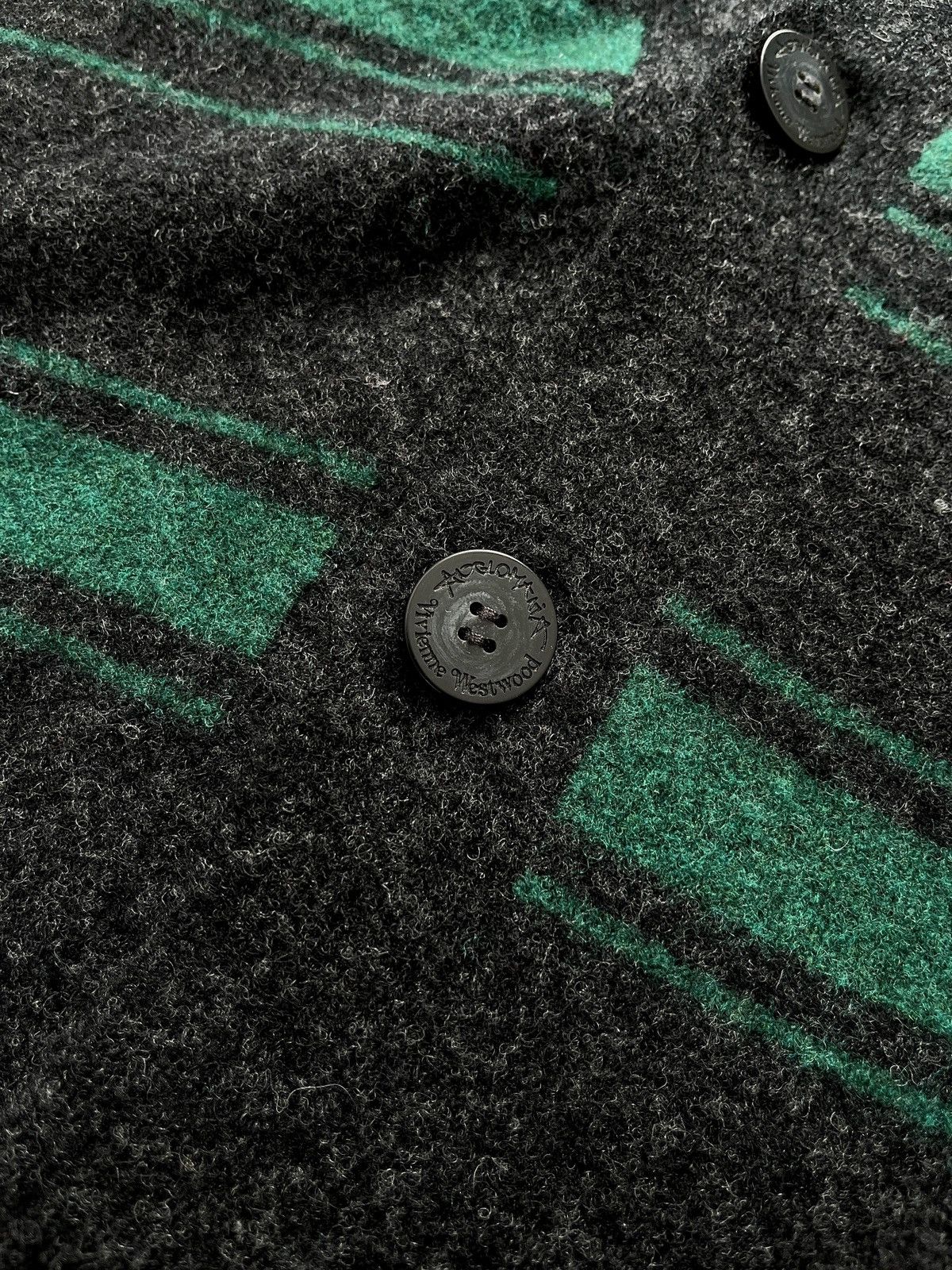 Vivienne Westwood Anglomania Striped Mohair Asymmetrical Cardigan Size XS / US 0-2 / IT 36-38 - 5 Thumbnail