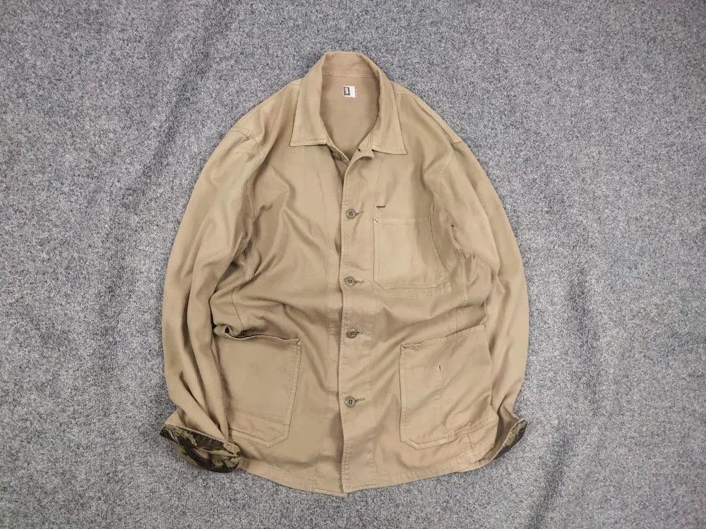 Vintage Boston Nine Japan Canvas Tactical Work beige Jacket
