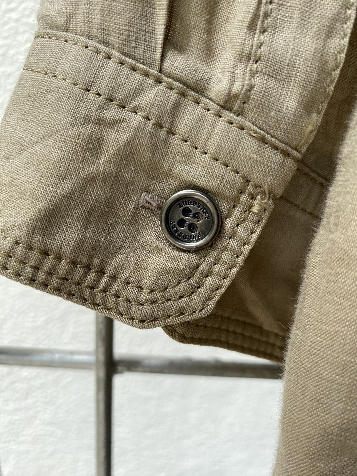 Burberry BURBERRYS Khaki Utility Shirt Size XS / US 0-2 / IT 36-38 - 4 Thumbnail