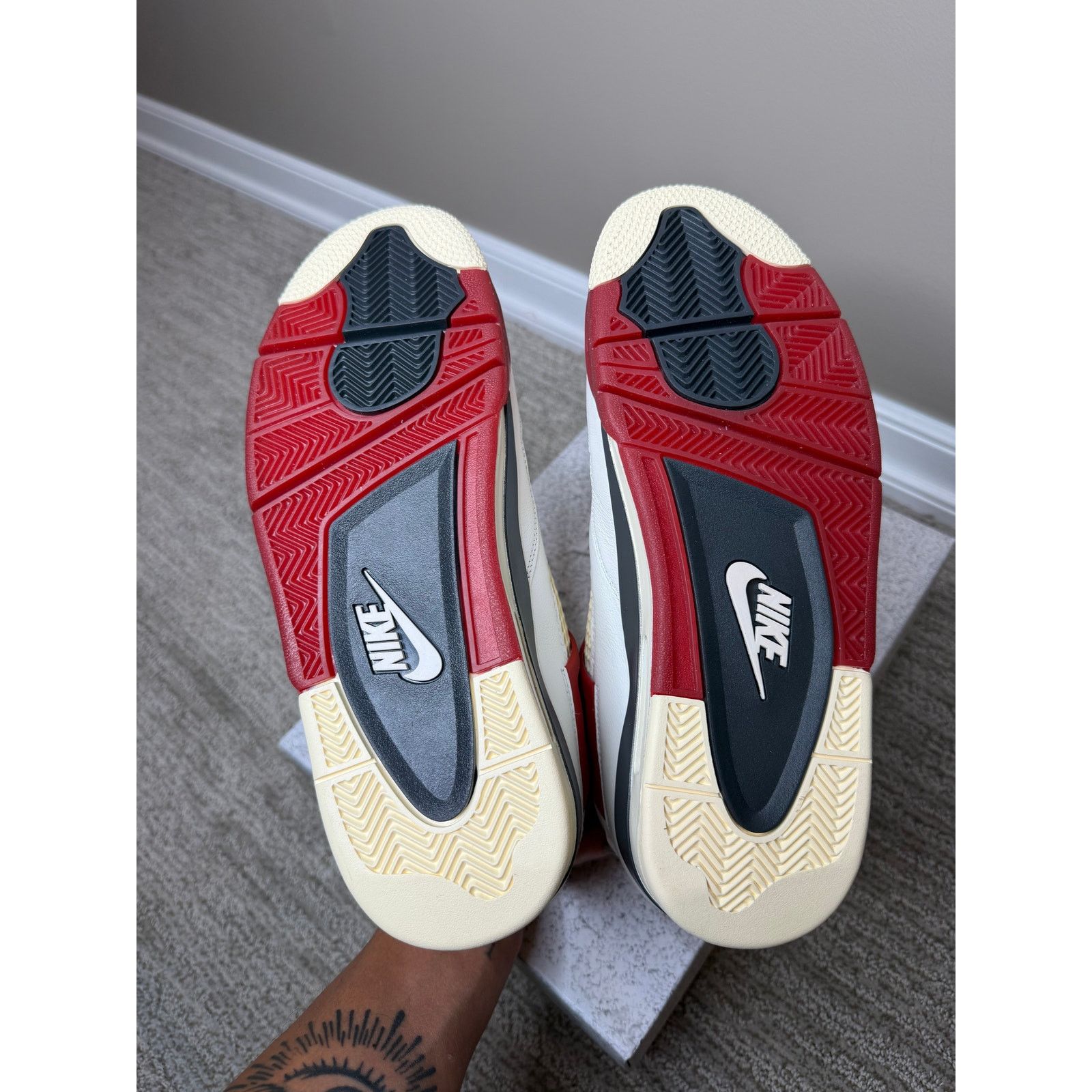 Jordan Brand × Nike × Vintage Air Jordan 4 Retro Nigel Sylvester Brick After Brick Shoes Size US 10 / EU 43 - 5 Thumbnail