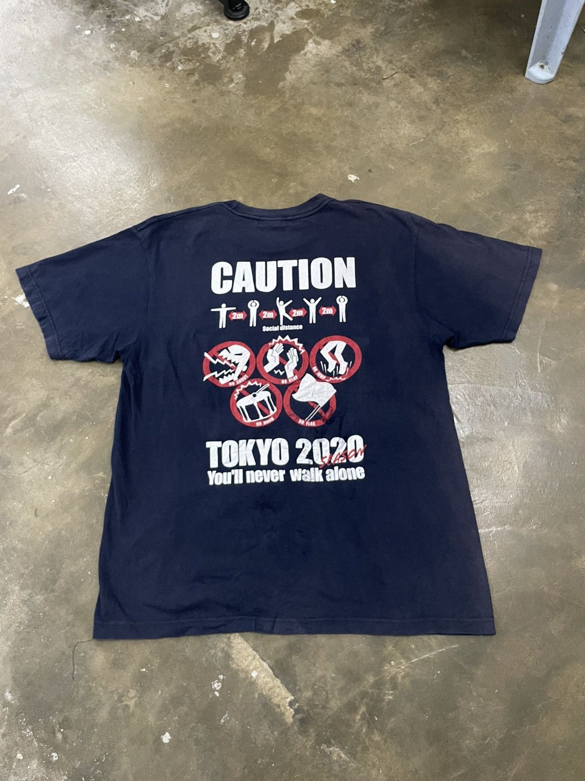 Japanese Brand Tokyo City Ultras GAS 12 Fuck Corona Prevention Stadium Size US XL / EU 56 / 4 - 2 Thumbnail