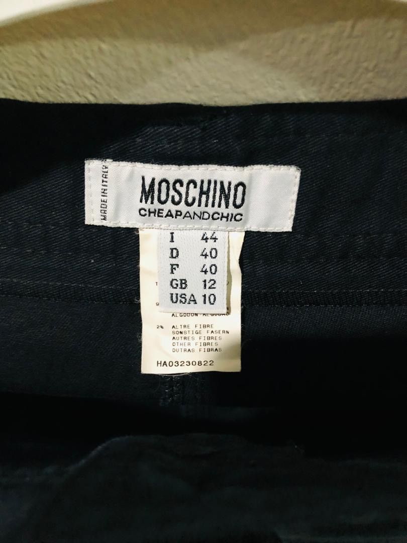 Moschino × Vintage Moschino Crop pants Zipper legs Size 32" / US 10 / IT 46 - 9 Thumbnail