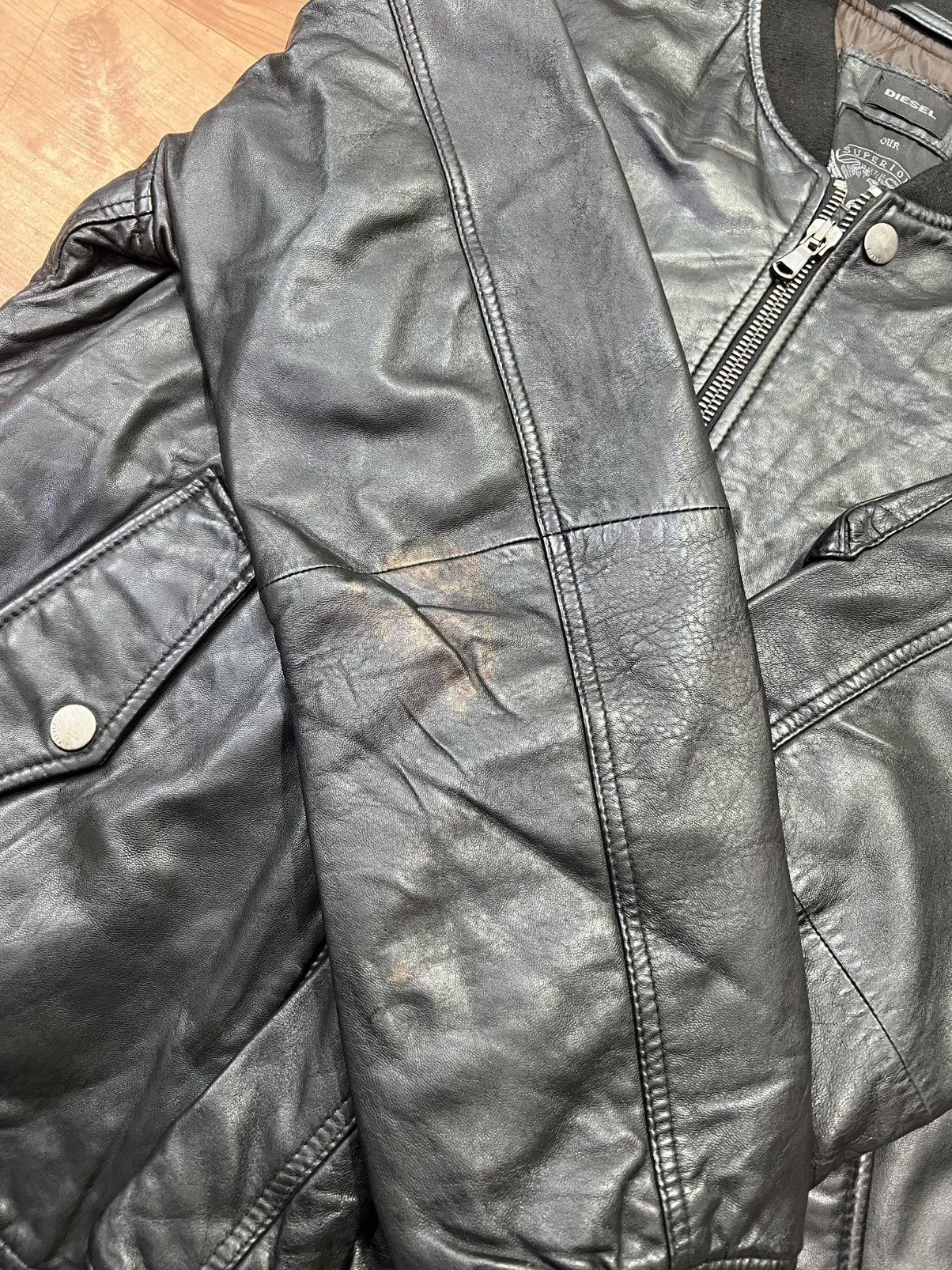 Diesel Diesel leather jacket size L Size US L / EU 52-54 / 3 - 8 Thumbnail
