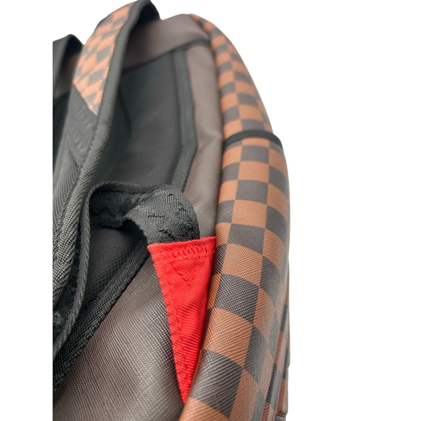 Sprayground Sprayground Limited Edition Shark Backpack Brown Checker NWT Size ONE SIZE - 9 Thumbnail