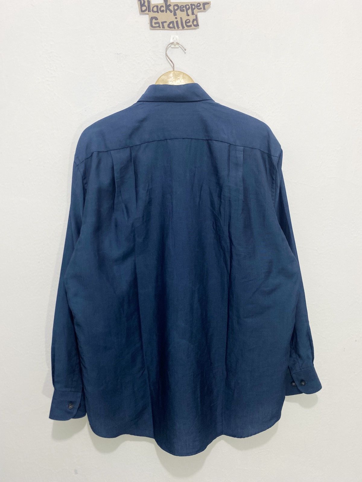Balenciaga Vintage Balenciaga BB Logo Button up shirt Size US L / EU 52-54 / 3 - 4 Thumbnail