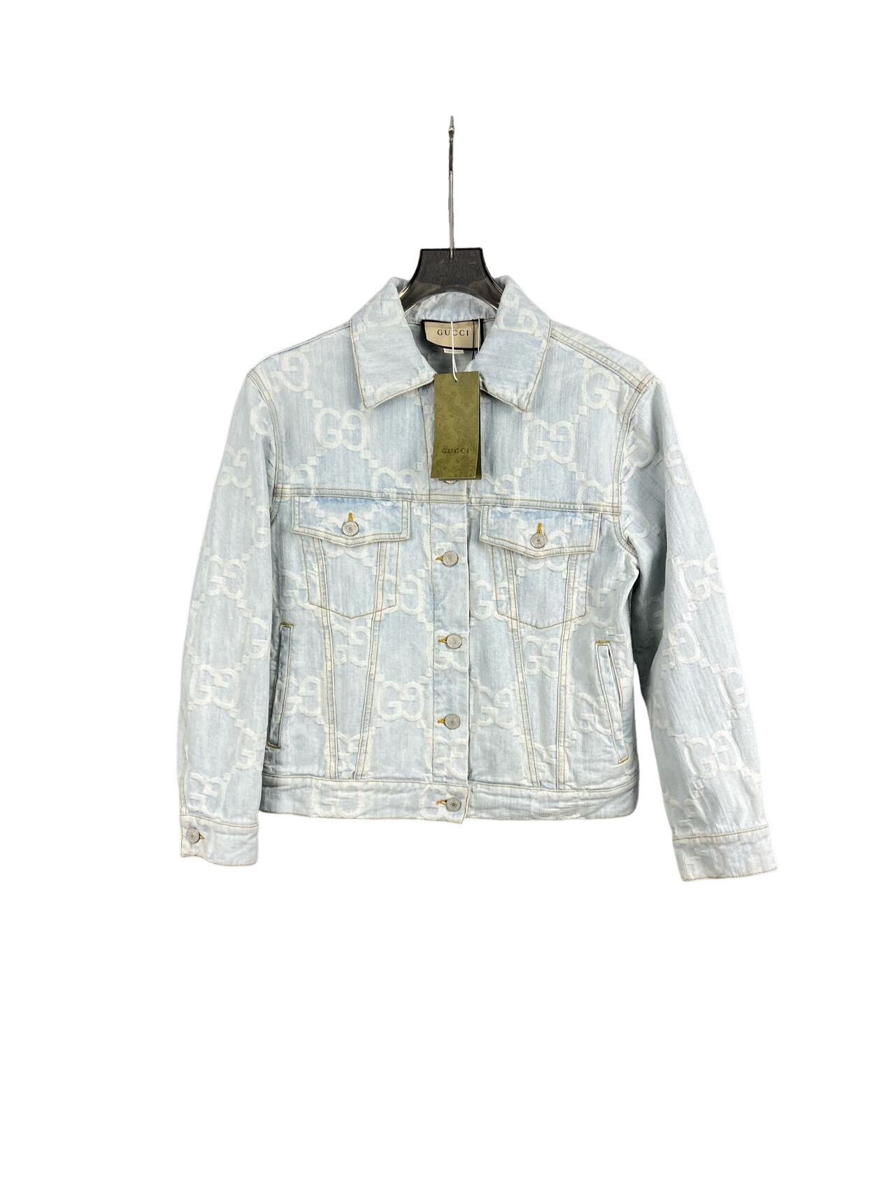 Gucci Gucci California Embroidered GG Denim Jacket 38 Size XS / US 0-2 / IT 36-38 - 1 Thumbnail