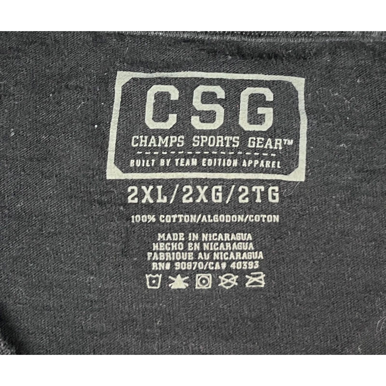 Vintage VINTAGE Men's Mighty Oregon CSG Champs Sports Gear College T-Shirt 2XL Black Cotton Short Sleeve Crew Neck Mens Vintage 90s Size US XXL / EU 58 / 5 - 4 Thumbnail
