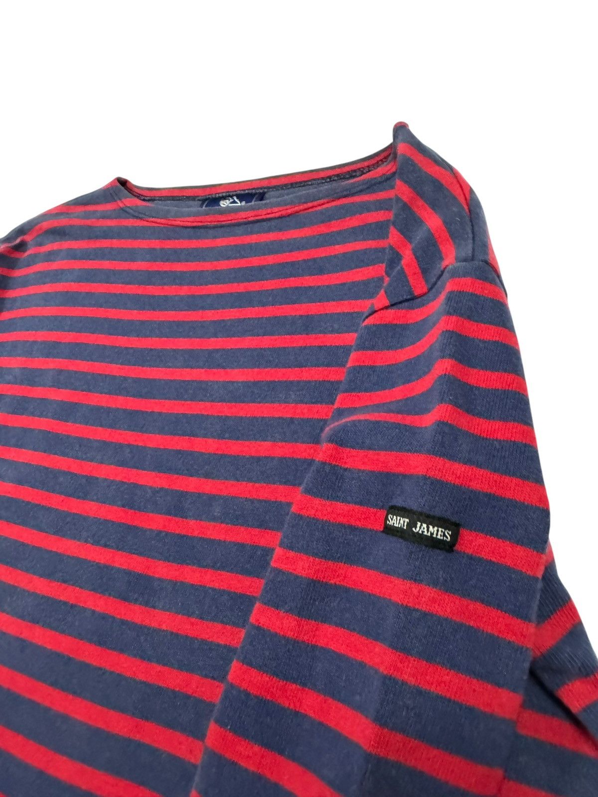 Saint James Vtg🔥Saint James Boatneck Striped Longsleeve Shirt Size US M / EU 48-50 / 2 - 7 Thumbnail