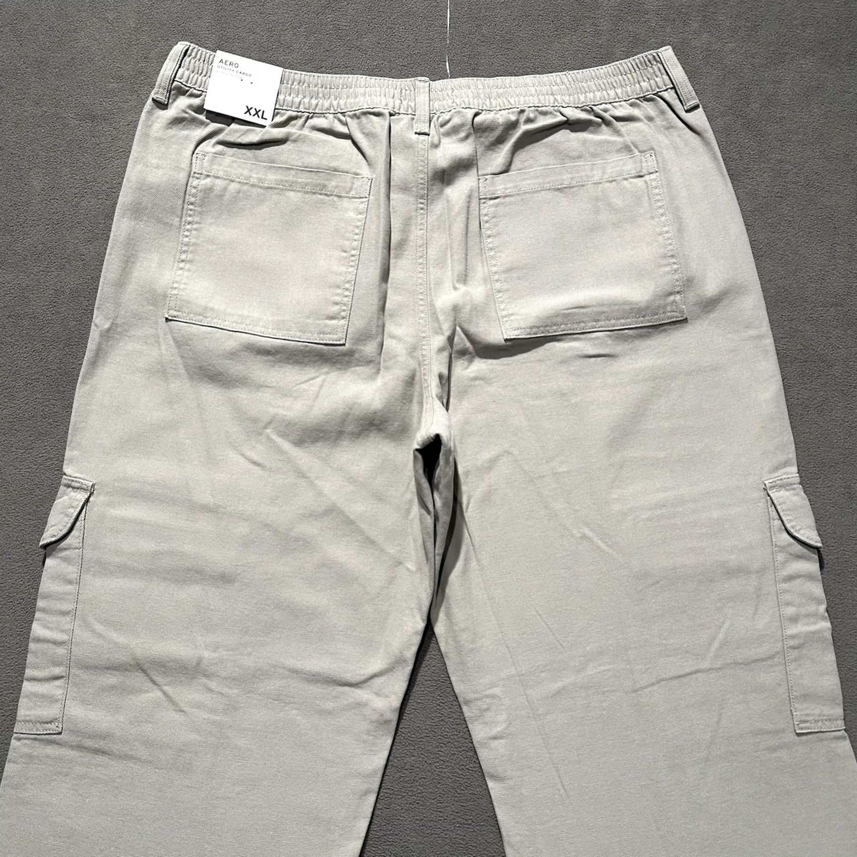 Aeropostale Aeropostale Pants Womens 2XL Beige Mid Rise Utility Cargo Pocket Wide Leg Size 28" / US 6 / IT 42 - 4 Thumbnail