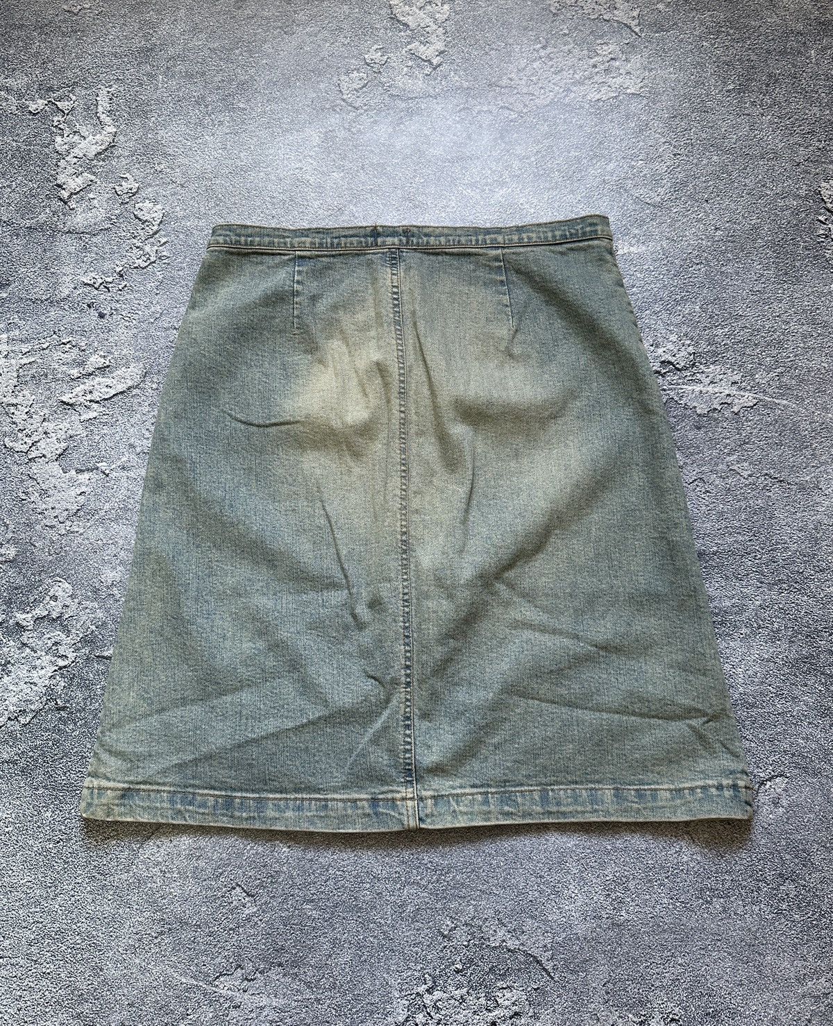 Dolce & Gabbana Vtg 90s Dolce & Gabbana Y2K Wash Denim Pocket Skirt 40 Italy Size 26" / US 2 / IT 38 - 2 Thumbnail