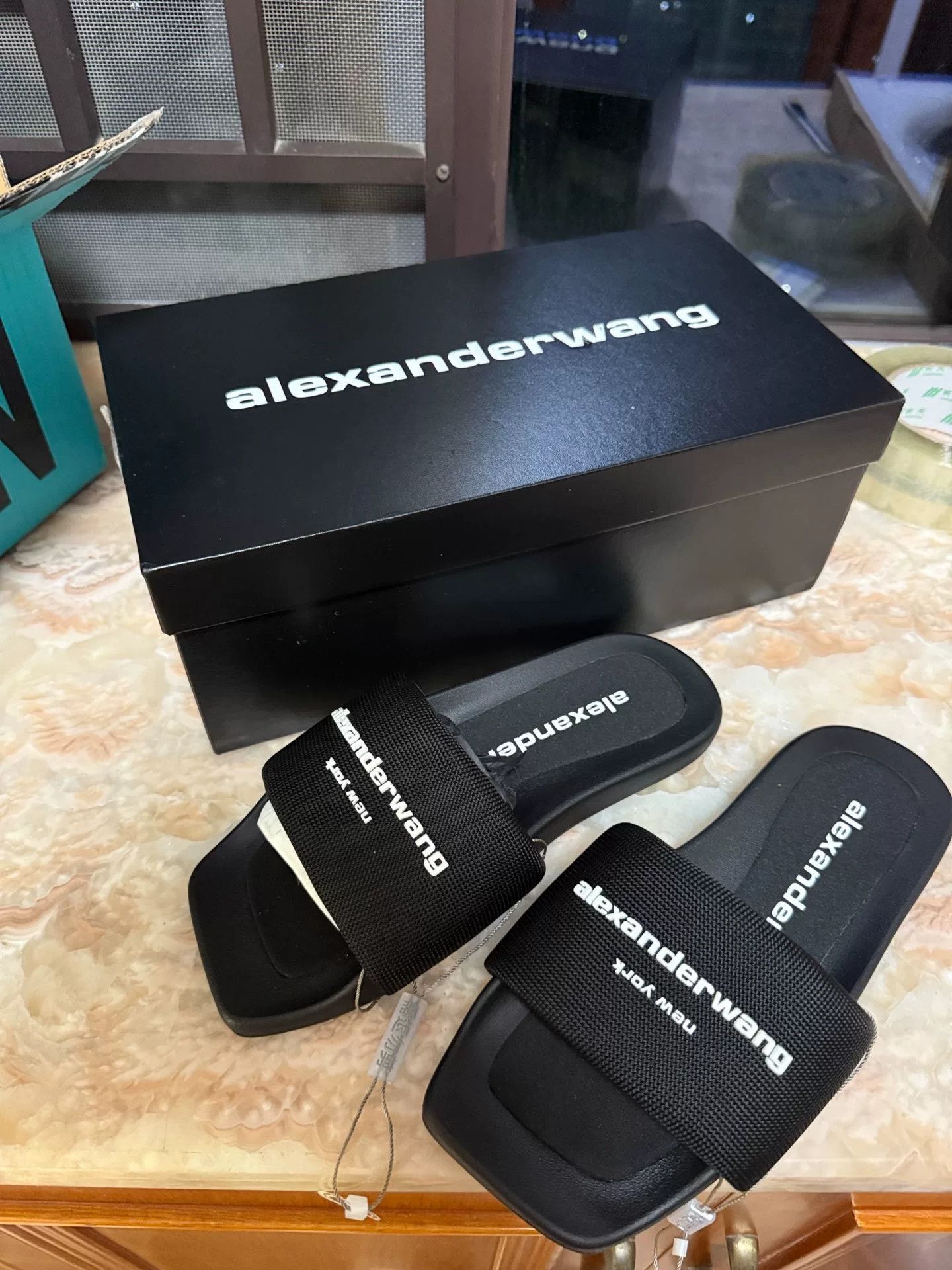 Alexander Wang Alexander Wang Black Slide Sandal Size US 5 / IT 35 - 1 Thumbnail