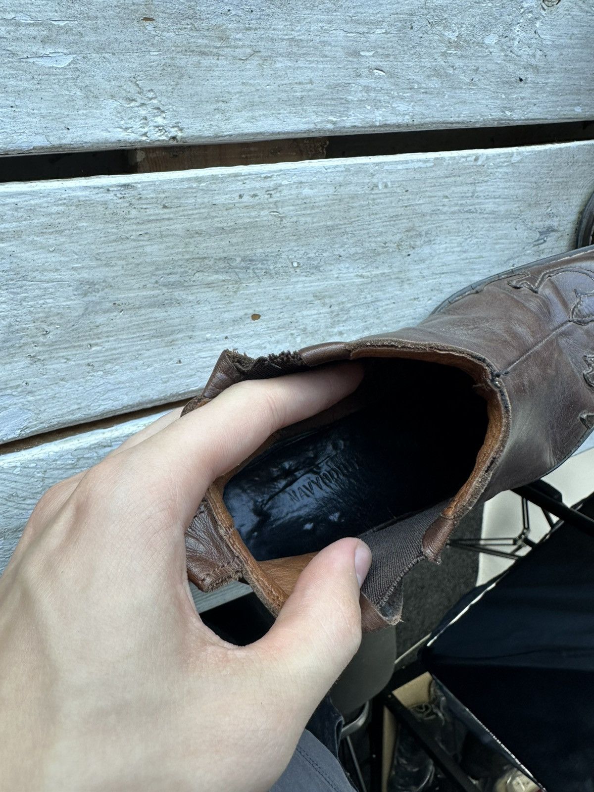 Other 🚨 WESTERN BROWN WOMEN Y2K BOOTS Y2K LEATHER SIZE 36 Size US 6 / IT 36 - 7 Thumbnail