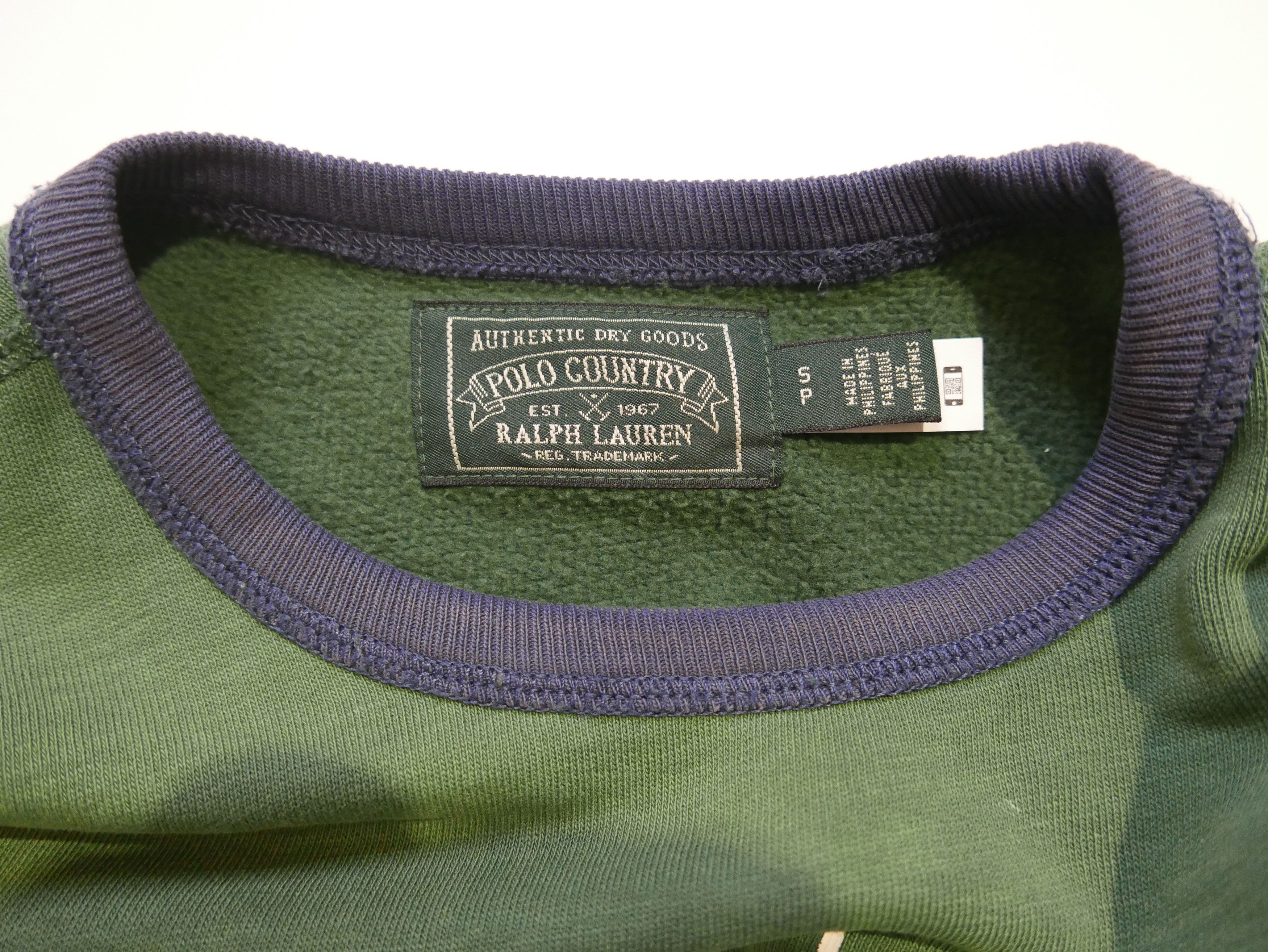 Polo Ralph Lauren Polo Ralph Lauren Country Sweatshirt Forest Patchwork S Size US S / EU 44-46 / 1 - 3 Thumbnail