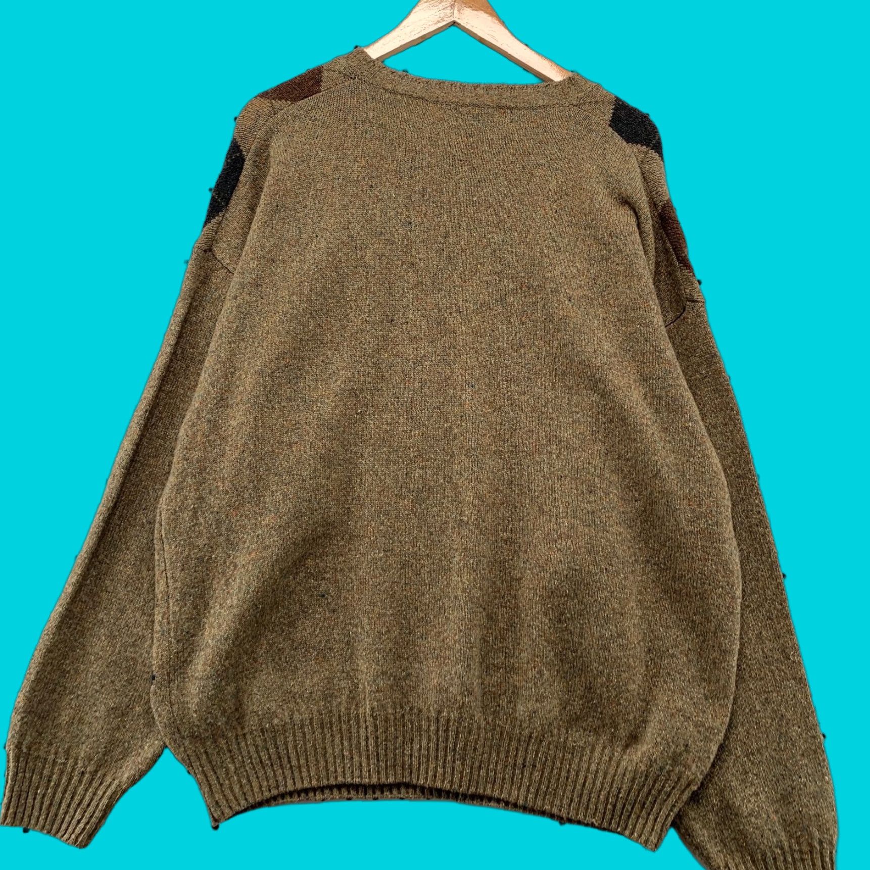 Geoffrey Beene VINTAGE Geoffrey Beene Wool Sweater Mens XL Brown Argyle Lambswool Grandpa Dad Sweater Mens XL Brown Argyle Lambswool Dad Size US XL / EU 56 / 4 - 1 Thumbnail
