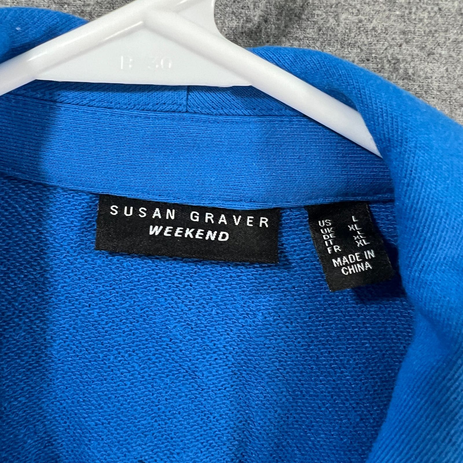 Other Susan Graver Weekend Regular Marina Knit Blazer Size L / US 10 / IT 46 - 3 Thumbnail
