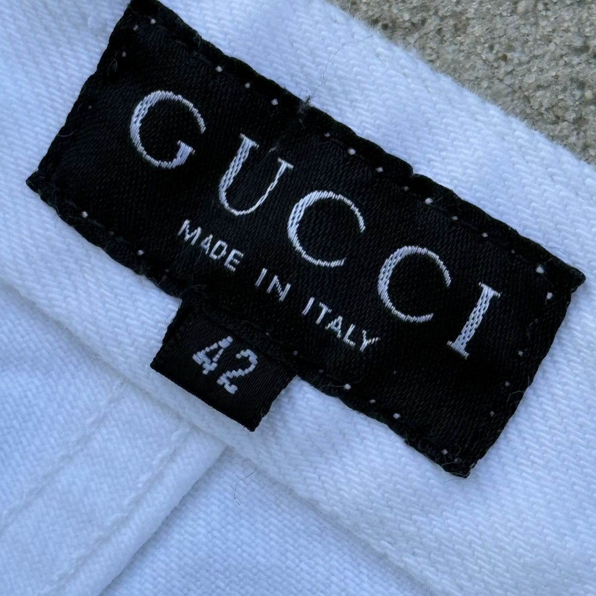 Gucci Vintage Gucci by Tom Ford Women’s White Pants Lampo Zipper Size 28" / US 6 / IT 42 - 11 Thumbnail
